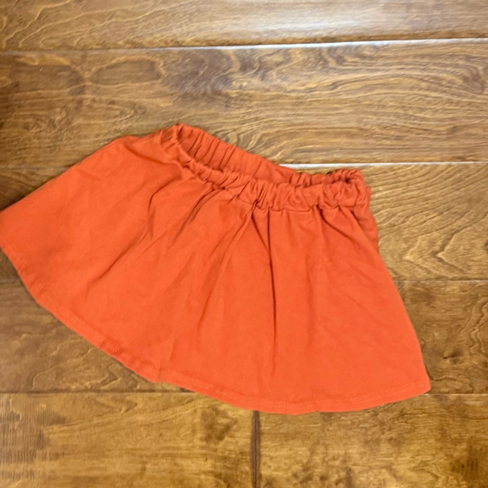 NWT Size Medium Shein Orange Elastic Waist Skirt